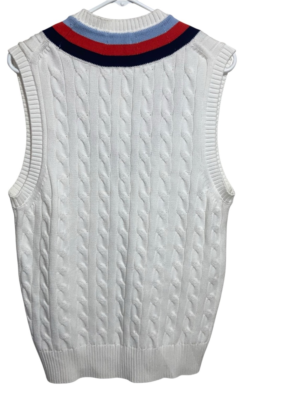 Brooks Brothers Sweater Vest Mens Medium Cable Knit Tennis Preppy Old Money New - Picture 2 of 11
